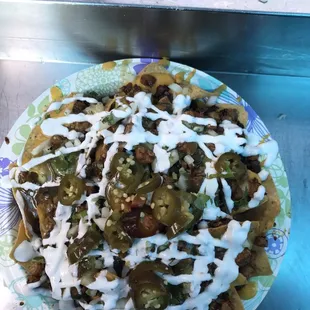 Nachos de asada