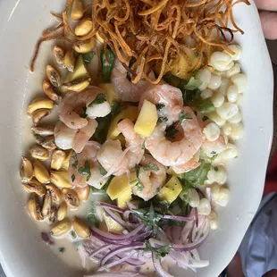 Ceviche De Camarones Con Mango