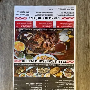 Upside menu