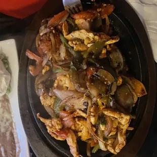 chicken fajitas