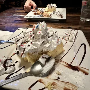 Tres leches y churros