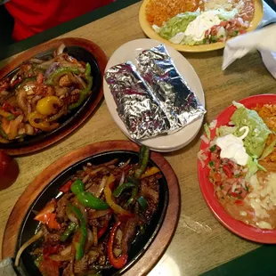 Chicken and Steak Fajitas