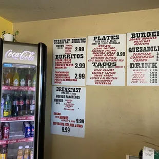 Wall menu