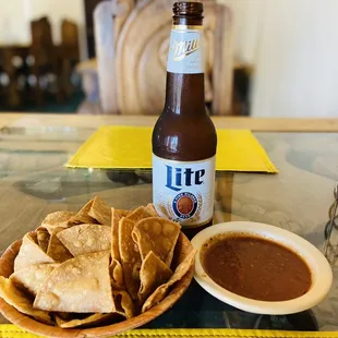 Chips and Salsa. Salsa is on point.