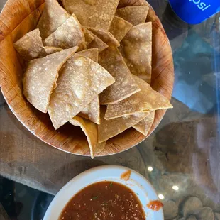 Homemade chips &amp; salsa