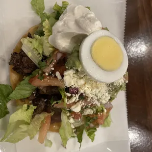 Enchilada salvadoreña with beef.