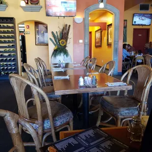 Love that the chairs had cushions.