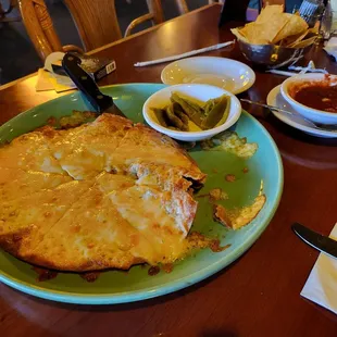 Cheese crisp... you can't really get these outside of Tucson that taste this good.