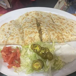 a plate of food on a table