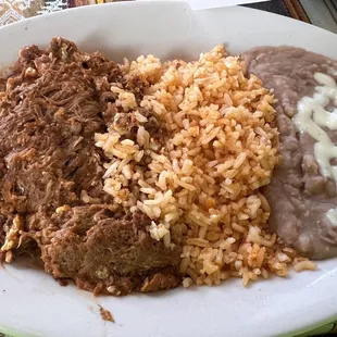 #28.  Machaca w/Rice &amp; Beans $10.40