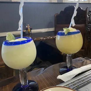 Piña Colada and Peach Margaritas
