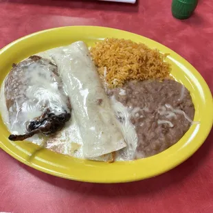 Pick 2. Chile Relleno and chicken burrito $7.25