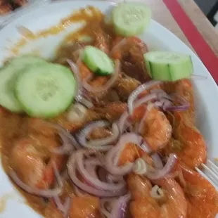 Camarones dos sabores..