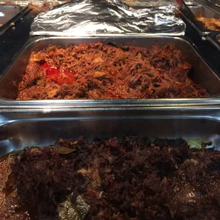 a variety of food items