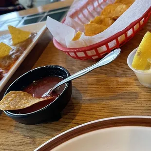 Chips and salsa served as a compliment 6/19/21