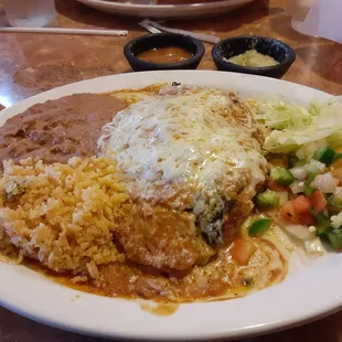 Chile relleno plate