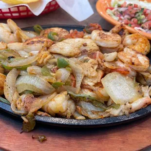 Seafood Fajitas.  Fajita Puerto Vallarta Fajita