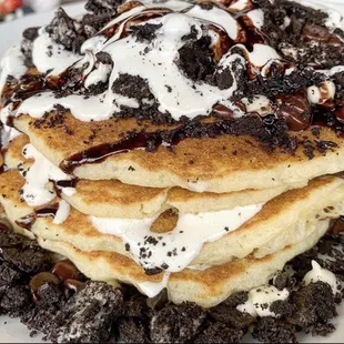 Oreo and s'mores pancakes!!