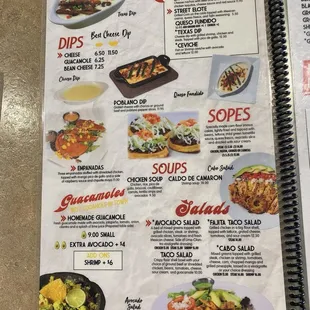 Menu pg. 1