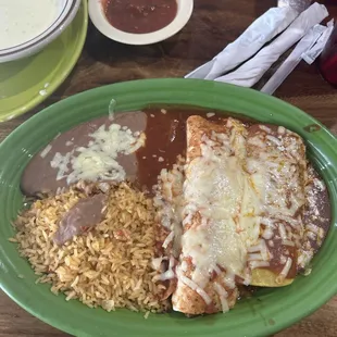 14. One Burrito and 1 Enchilada Combo