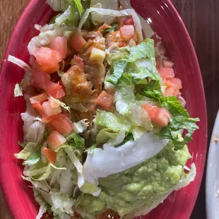 There&apos;s a ground beef chimichanga under there lol.