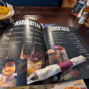 Cocktail menu . Sorry if it is hard to read