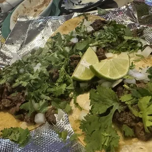 Mexican Tacos Carne Asada