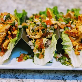 Chicken Lettuce Tacos