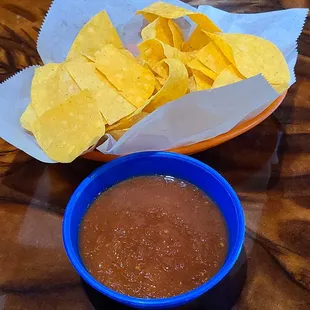 complimentary chips and salsa