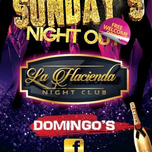 a flyer for a night club