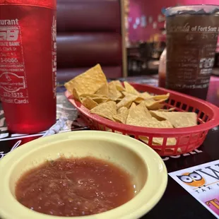 a bowl of tortilla and chips