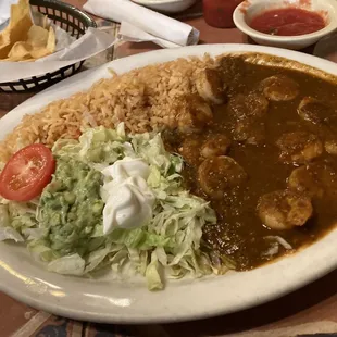 Camarones a la Diablo, great heat.