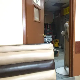 Strange smelling back house...