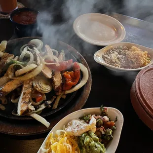 a variety of mexican food