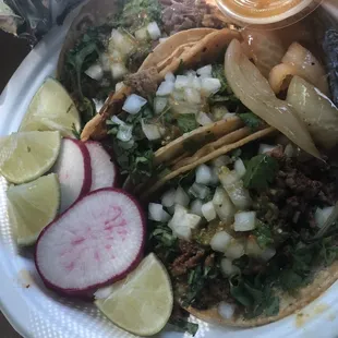 Al pastor, cabeza, carnitas tacos@2.50