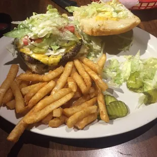 Cheeseburger on a jalapeño bun!
