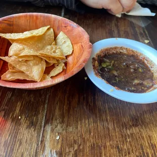 They have really good salsas and the food is amazing it's a small hole in the wall it's a must try