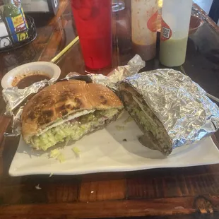 Torta Carne Asada Sandwich
