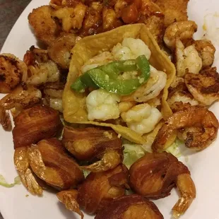 I already had eaten like 6 shrimp at this point