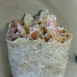 Supreme shrimp burrito! Mmmm mmmm good!