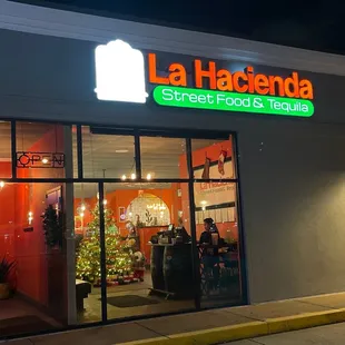 the front of the store