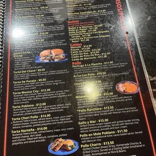 Menu picture