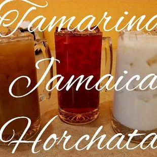 The best mexican flavor, Horchata  (rice and milk )
Tamarindo  (tamarind)
Jamaica  ( Jamaica flowers flavor)