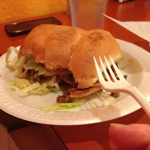 Torta de carne asada. Tastes great!