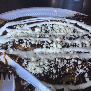 Mole Chicken inchiladas