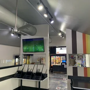 Interior seating (COVID spaced)