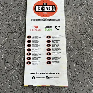 burritos and wraps, menu