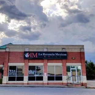 View from the parking lot.