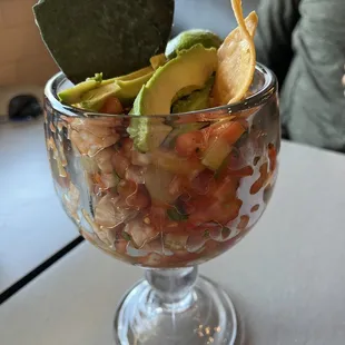 Shrimp ceviche was deliious.