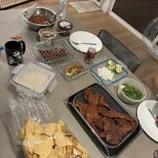 Made tacos at home with their meat.